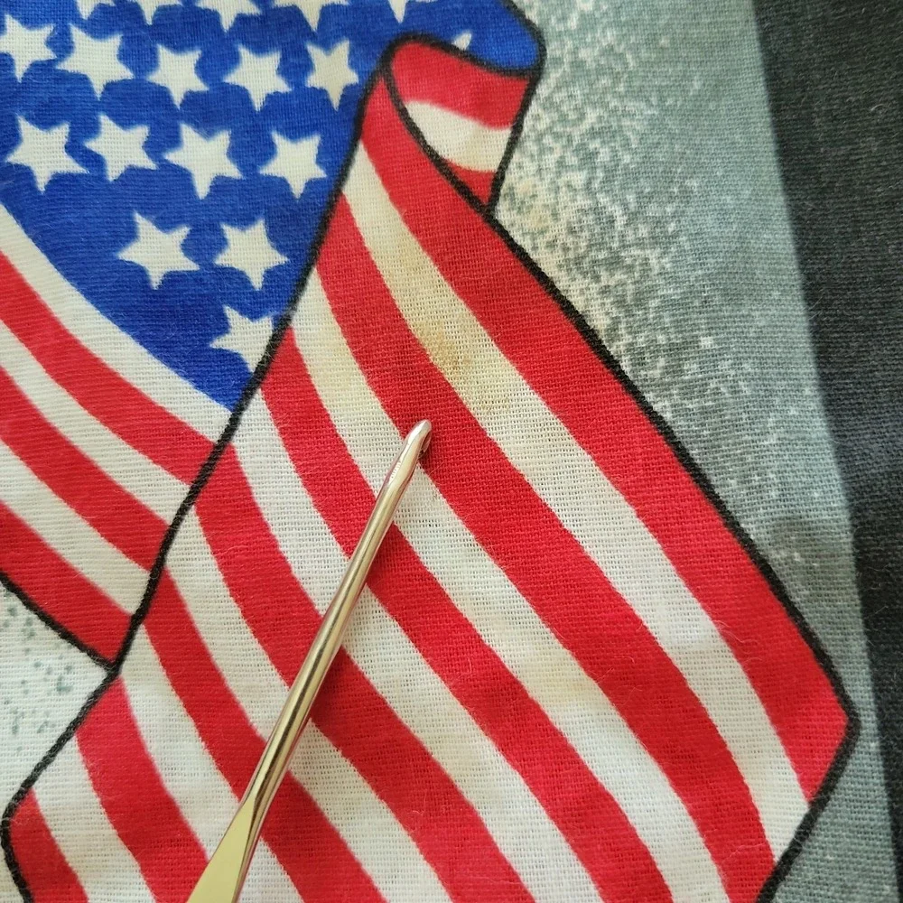 Vintage Harley Davidson Bandana Mens One Size Black Eagle American Flag USA 90s